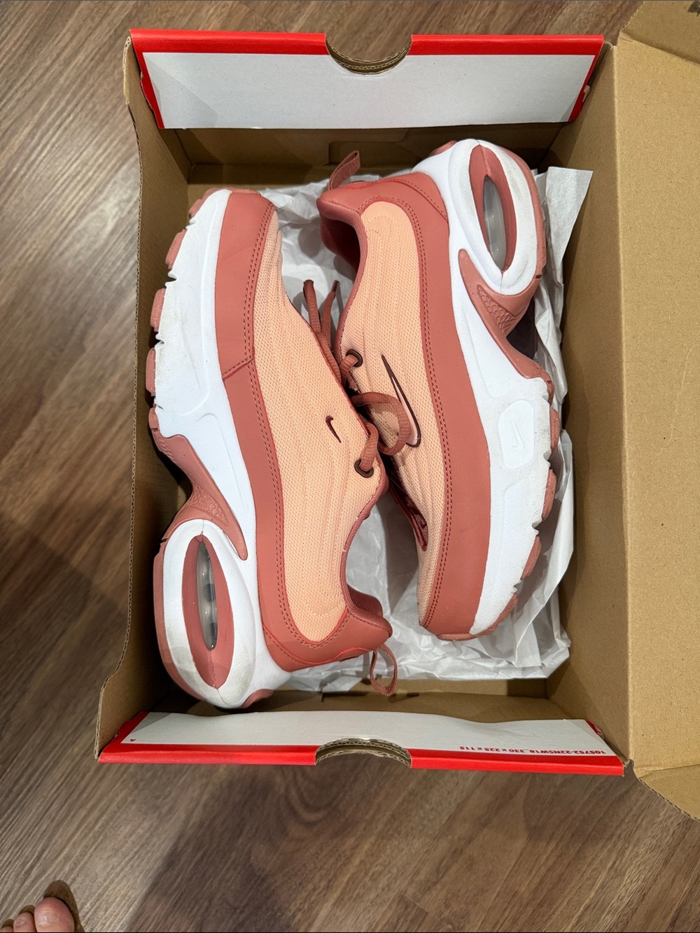 Nike Women's Two-Tone Peach & Rose Air Sneakers
